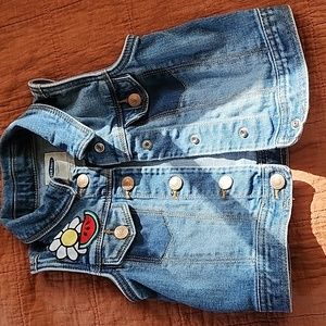 Old navy Jean vest 3t